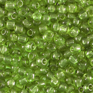 Glas rocailles kralen 8/0 (3mm) Transparent grass green